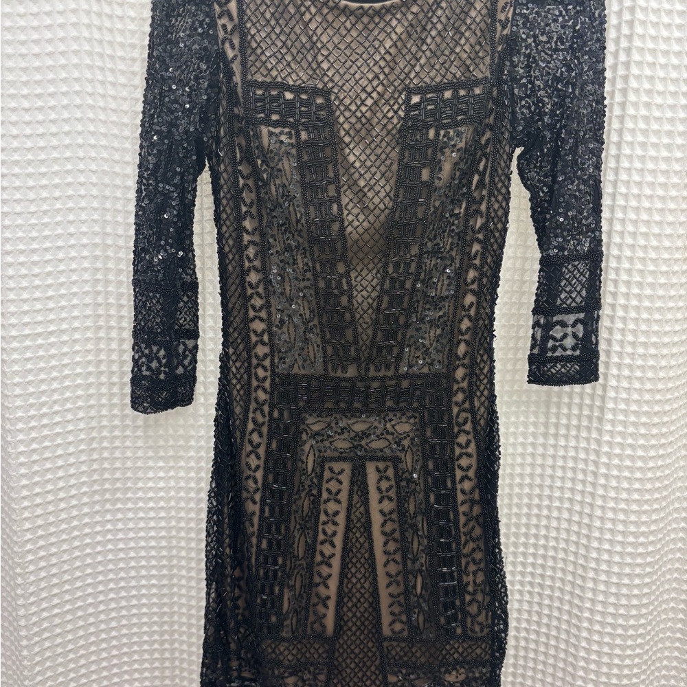 Elegant Black Lace Dress